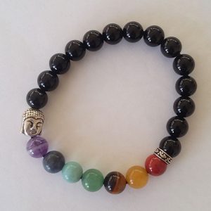 bracelet-en-onyx-7-chakras bracelet en onyx 7 chakras