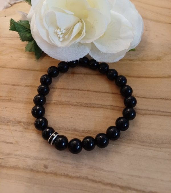 Bracelet obsidienne noire