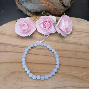 Bracelet calcédoine bleue
