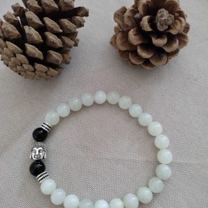 Calcite verte et tourmaline