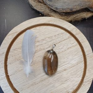 Pendentif quartz fumée