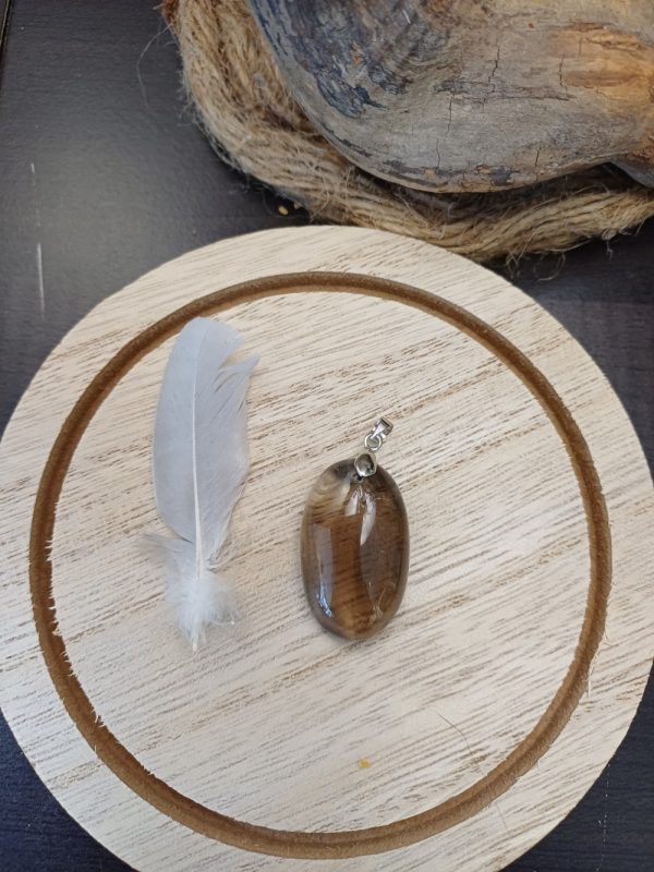 Pendentif quartz fumée Pendentif quartz fumée