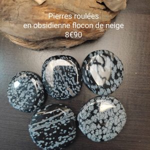 Pierre obsidienne flocon des neiges Pierre obsidienne flocon des neiges