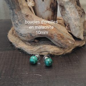 Boucles d'oreille en malachite Boucles d'oreille en malachite