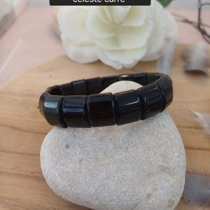 bracelet en obsidienne céleste carré bracelet en obsidienne céleste carré
