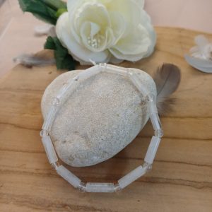 bracelet tube cristal de roche bracelet tube cristal de roche