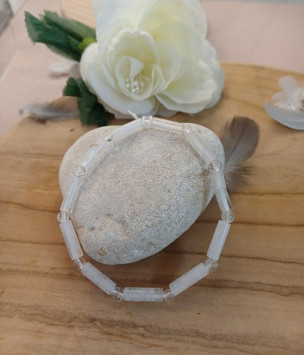 bracelet tube cristal de roche