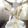 statue bouddha doree et blanche statue bouddha dorée et blanche