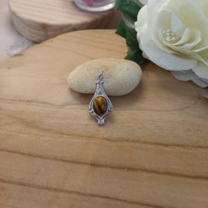 pendentif baroque oeil de tigre pendentif baroque oeil de tigre