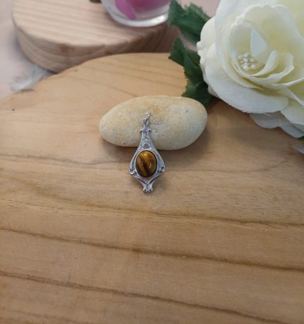 pendentif baroque oeil de tigre pendentif baroque oeil de tigre