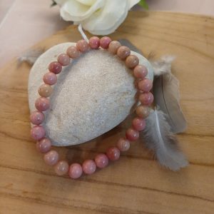 bracelet en rhodonite