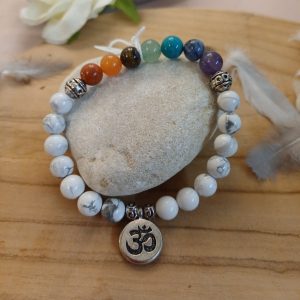 howlite blanche et 7 chakra howlite blanche et 7 chakra