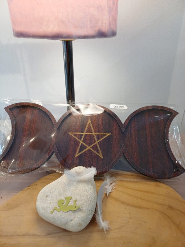 Support en bois Triple lune Support en bois Triple lune