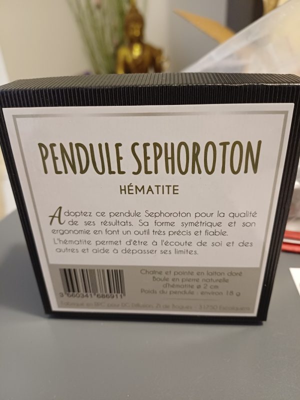Pendule séphoroton en hématite