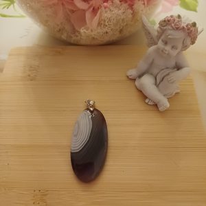 Pendentif Agate du Botswana