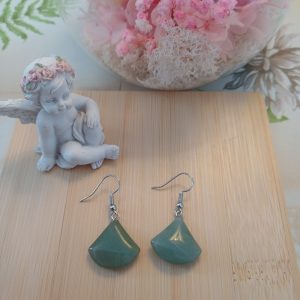 Boucle d'oreille en Aventurine verte