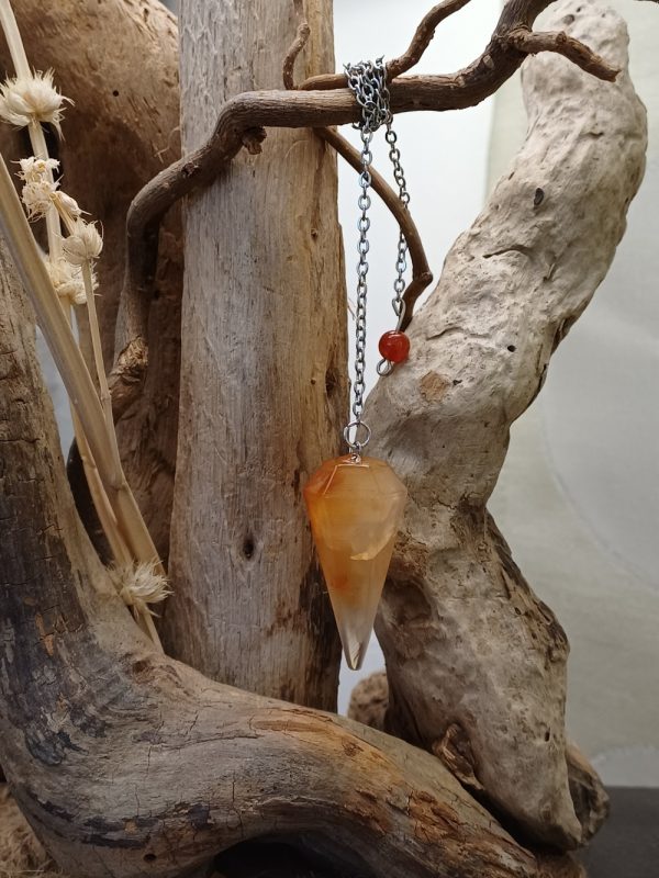 Pendule conique en Cornaline