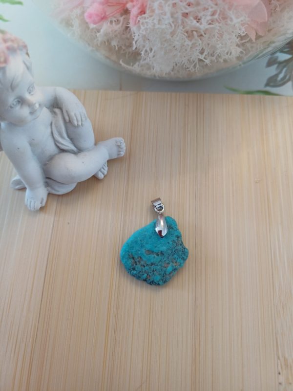 Pendentif en Turquoise brute