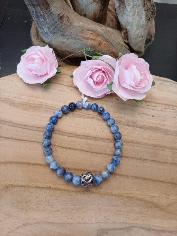 Bracelet en Sodalite Charm argent