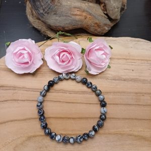 Bracelet Jaspe Picasso noir