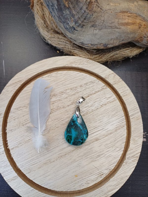Pendentif en chrysocolle